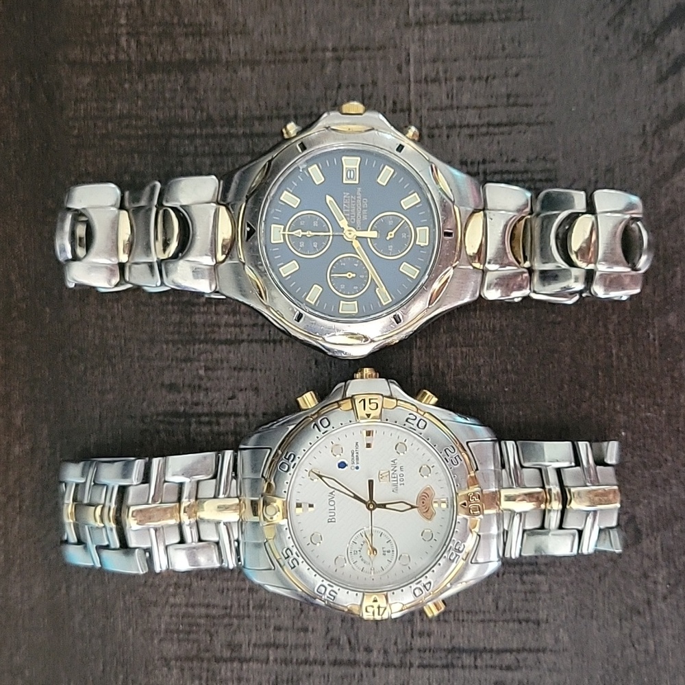 Vintage Watches Bulova and Citizen